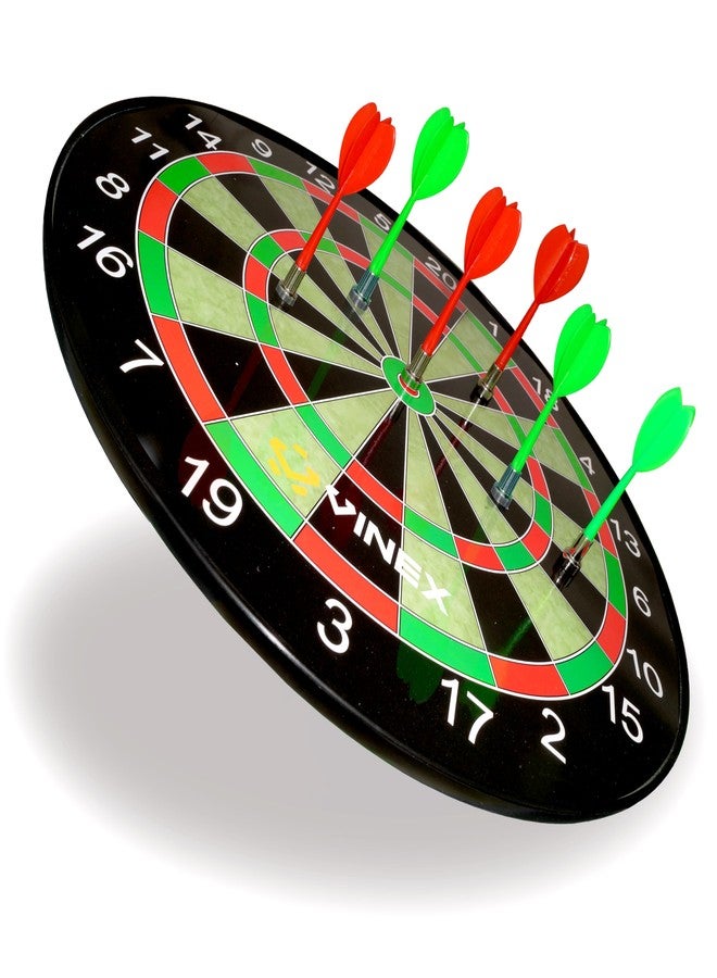 Vinex Sonic Magnetic Dart Board Set - 15 Inch Dartboard with 6 Strong Magnetic Darts | Safe Indoor & Outdoor Target Game for Kids & Adults | Fun Family Dart Toy Set - Image 1